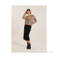 Regular Collarless Long Cardigan Crochet Women Sweater Coat